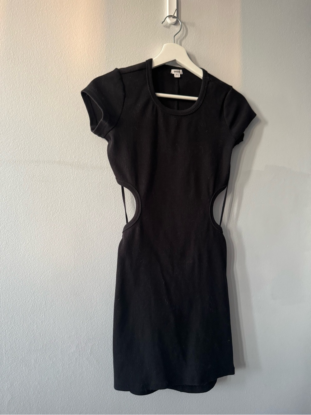 Garage Black Mini Dress with Cutouts